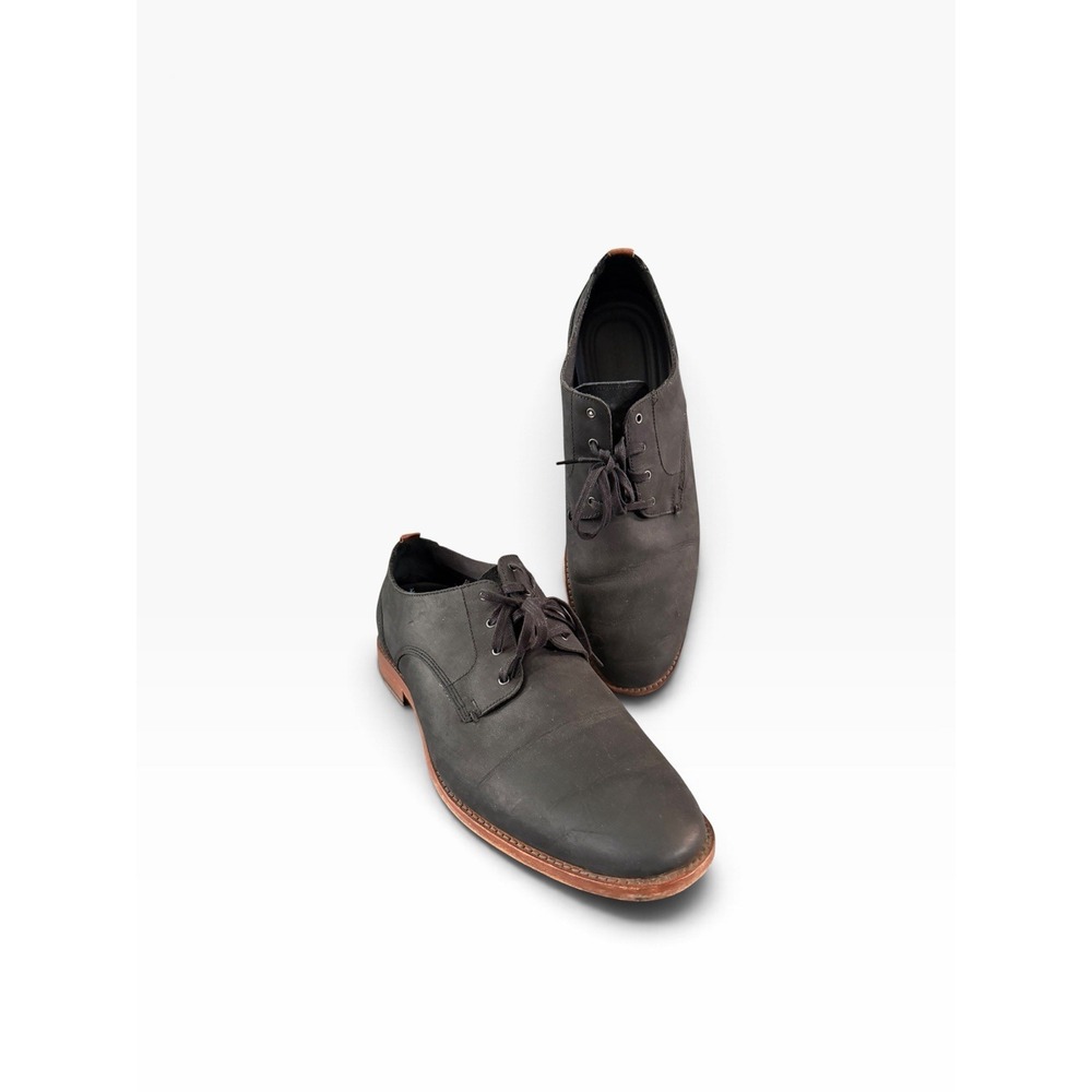 Cole Haan Feathercraft Grand Blucher Oxford C29702 Black Leather Mens Size 14